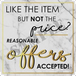 Open to reasonable offers....